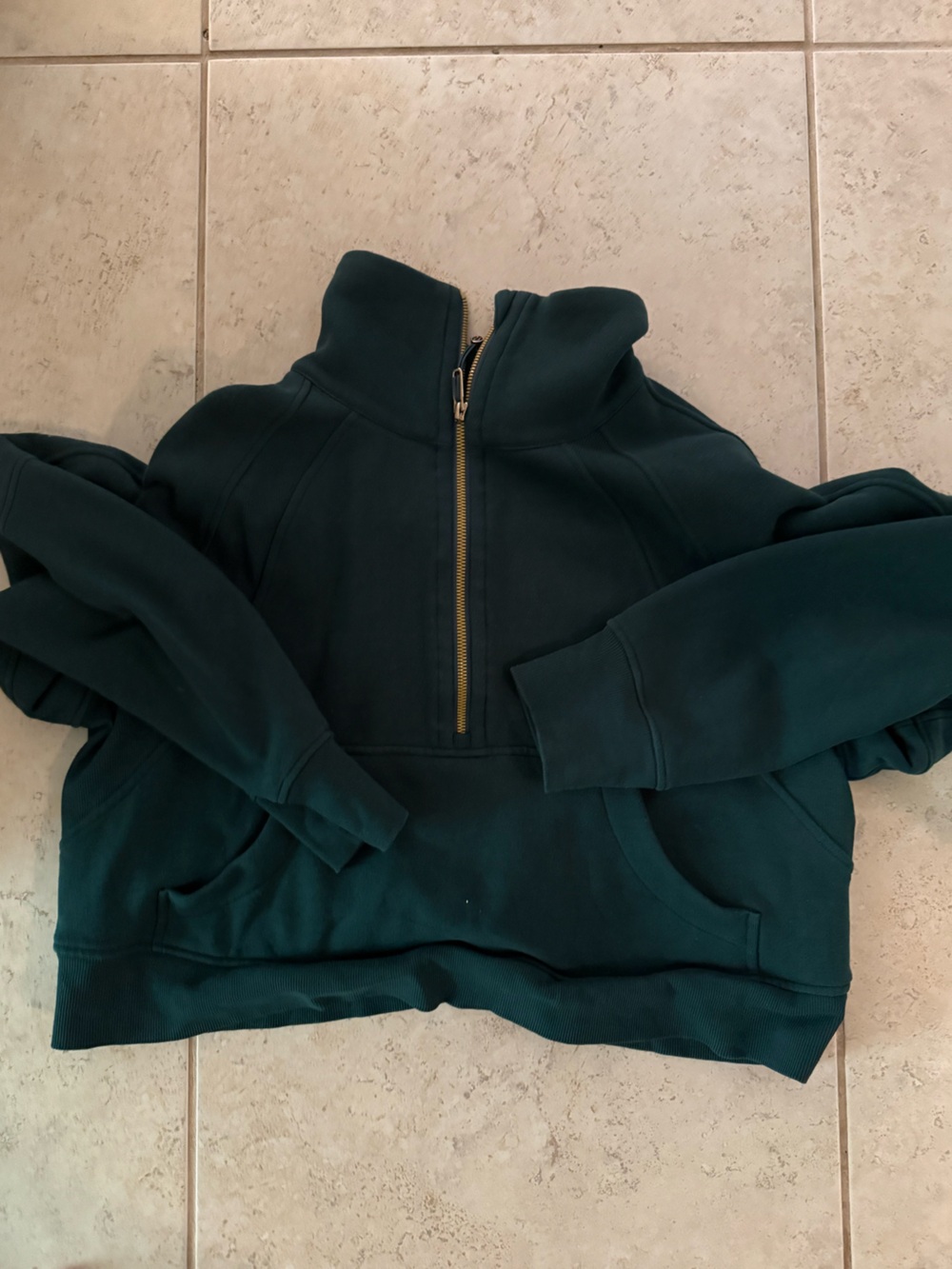 Lululemon Scuba Oversized Funnel-Neck Half Zip – Size M/L – Teal